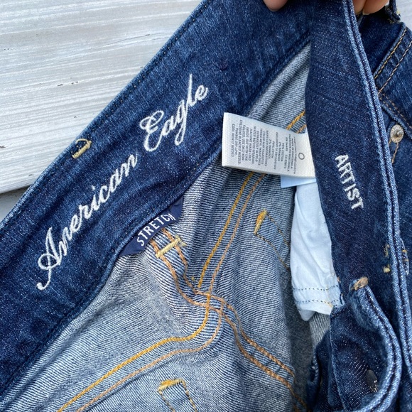 American Eagle Low Rise Crop Jeans Denim - Picture 11 of 16